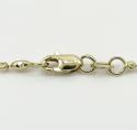14k gold yellow gold diamond cut oval bead chain 16-20 inch 1.8mm