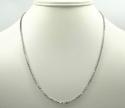 14k white gold cable diamond cut link chain 18-24 inch 2.5mm