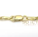 14k yellow gold solid tight link cable chain 22 inch 2.50mm