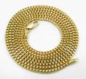 14k yellow gold solid skinny franco link chain 18-26 inch 1.7mm