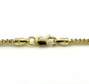 14k yellow gold solid skinny franco link chain 18-26 inch 1.7mm