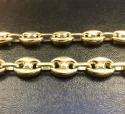 14k yellow gold gucci puff link chain 26 inches 13mm