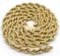 10k yellow gold smooth rope chain 20-30 inch 5.50mm