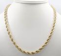 10k yellow gold smooth rope chain 20-30 inch 5.50mm