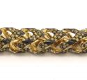 10k solid yellow gold fully iced canary diamond franco chain 26 inch 6mm 11.15ct