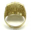 10k yellow gold medusa ring 8 gram