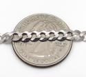 10k white gold solid cuban chain 22 inch 4.60mm