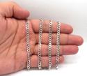 10k white gold solid cuban chain 22 inch 4.60mm