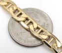 10k yellow gold puffed mariner chain 24-30 inch 7.2mm