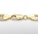 10k yellow gold puffed mariner chain 24-30 inch 7.2mm