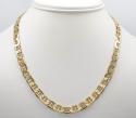 10k yellow gold puffed mariner chain 24-30 inch 7.2mm