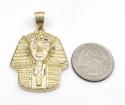 10k yellow gold medium king tut pharaoh head pendant