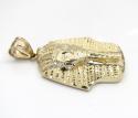 10k yellow gold medium king tut pharaoh head pendant