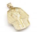 10k yellow gold medium king tut pharaoh head pendant