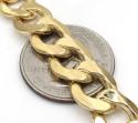 10k yellow gold thick hollow cuban chain 20-30 inch 11mm