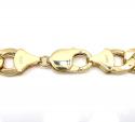 10k yellow gold thick hollow cuban chain 20-30 inch 11mm