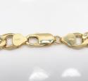10k yellow gold thick hollow cuban chin 22-26 inch 8.70mm