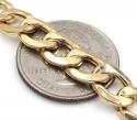 10k yellow gold thick hollow cuban chin 22-26 inch 8.70mm