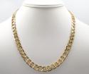 10k yellow gold thick hollow cuban chin 22-26 inch 8.70mm