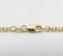 10k yellow gold hollow rolo chain 18-22 inch 2.5mm