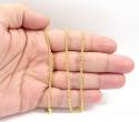 10k yellow gold hollow rolo chain 18-22 inch 2.5mm