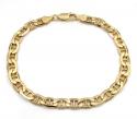 10k yellow gold mariner bracelet 8.50 inch 6.20mm