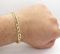 10k yellow gold mariner bracelet 8.50 inch 6.20mm