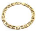10k yellow gold mariner bracelet 9.00 inch 7.80mm