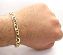 10k yellow gold mariner bracelet 9.00 inch 7.80mm