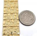 10k yellow gold solid xl nugget bracelet 8.50 inch 