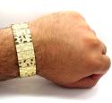 10k yellow gold solid xl nugget bracelet 8.50 inch 