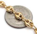 10k yellow gold puffed mini gucci hollow chain 16-30 inch 6.50mm