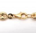 10k yellow gold puffed mini gucci hollow chain 16-30 inch 6.50mm