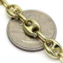 10k yellow gold puffed mini gucci hollow bracelet 8.75 inch 7.80mm