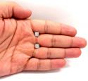 10k gold 4 row diamond earrings 0.15ct 