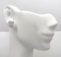 10k gold 5 row diamond earrings 0.16ct 