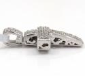 14k gold diamond mini cross 0.16ct