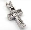 14k gold diamond mini cross 0.16ct
