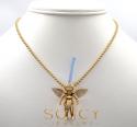 14k solid gold baby cherub angel vs pendant 0.40ct