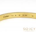 18k yellow gold bangle bracelet 18cm