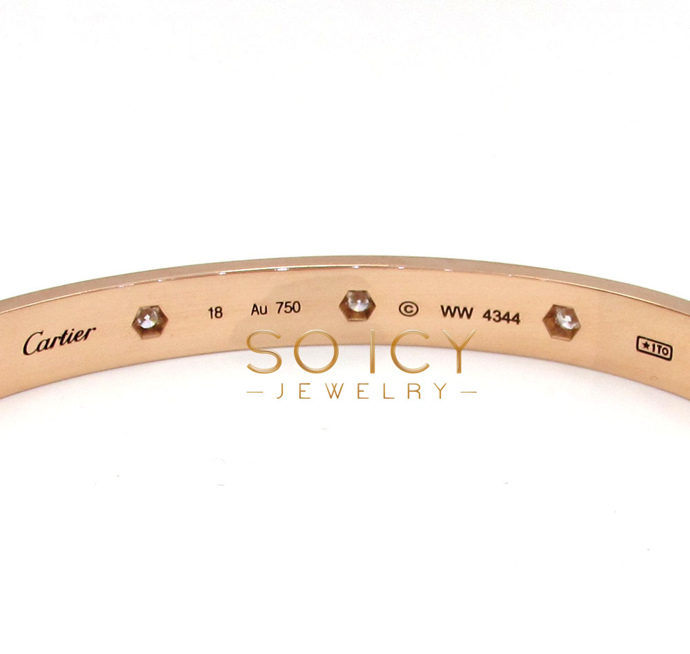 18k pink gold cartier love bracelet 17cm  - Image 2