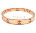 18k pink gold cartier love bracelet 17cm