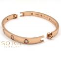 18k pink gold cartier love bracelet 17cm