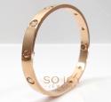 18k pink gold cartier love bracelet 17cm 