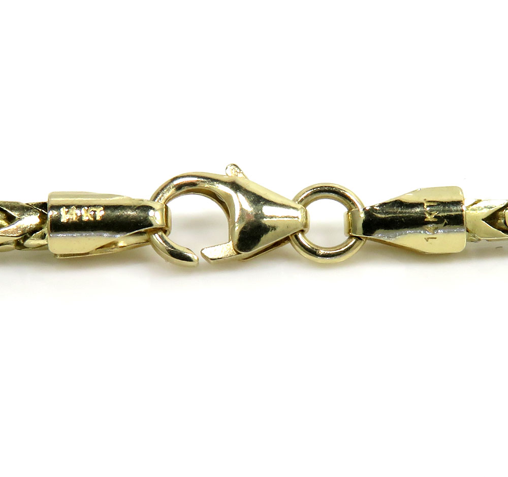 14k solid yellow gold franco chain 20-30 inch 2.3mm  - Image 4