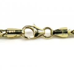 14k solid yellow gold franco chain 20-30 inch 2.3mm 