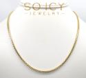 14k solid yellow gold franco chain 20-30 inch 2.3mm 