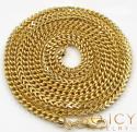 10k yellow gold semi-hollow franco chain 20-34 inch 2.8mm
