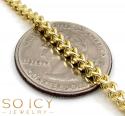 10k yellow gold semi-hollow franco chain 20-34 inch 2.8mm