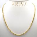 10k yellow gold semi-hollow franco chain 20-34 inch 2.8mm